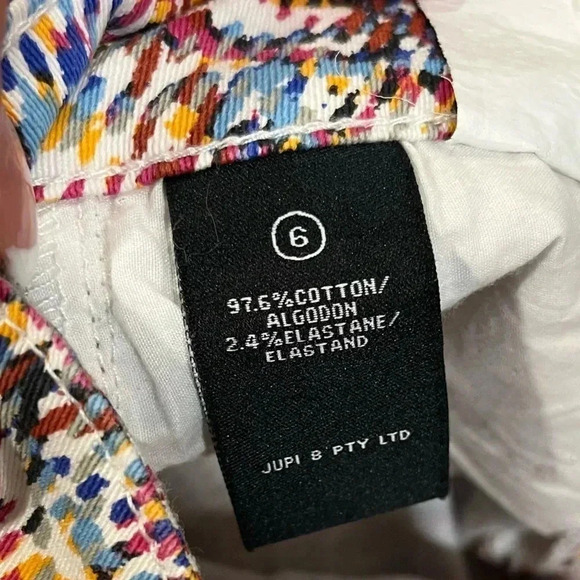 ❤️ 2/$11 Kardashian Kollection Multi Colored Skinny Ankle Jeans Pants Womens 6 - Picture 6 of 12